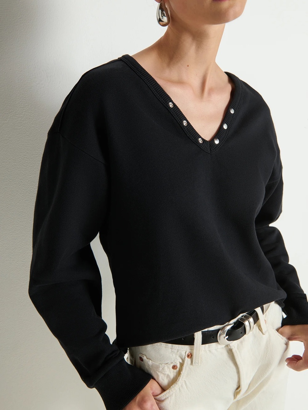 Nation LA Black Tommie Sweatshirt NWT
